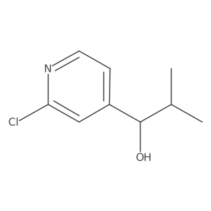 1-(2-Chloropyridin-4-yl)-2-methylpropan-1-ol结构式