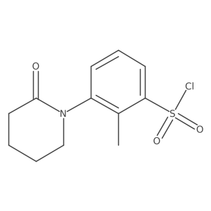 2-Methyl-3-(2-oxopiperidin-1-YL)benzene-1-sulfonyl chloride Structure