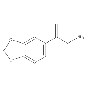 2-(1,3-Dioxaindan-5-yl)prop-2-en-1-amine结构式