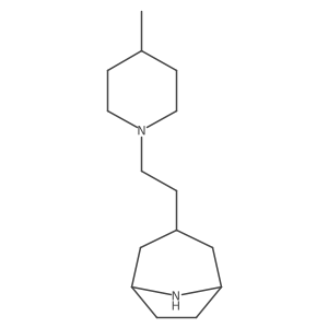 3-[2-(4-Methylpiperidin-1-yl)ethyl]-8-azabicyclo[3.2.1]octane结构式