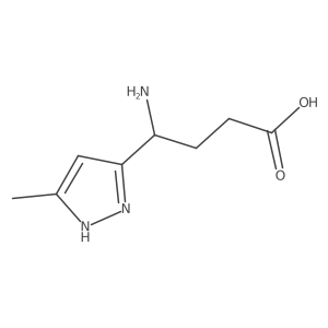 4-amino-4-(5-methyl-1H-pyrazol-3-yl)butanoic acid Structure