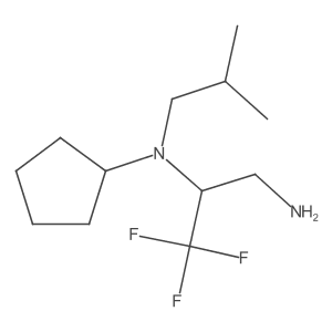 1,2-Propanediamine, N2-cyclopentyl-3,3,3-trifluoro-N2-(2-methylpropyl)-结构式
