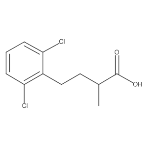 4-(2,6-Dichlorophenyl)-2-methylbutanoic acid结构式