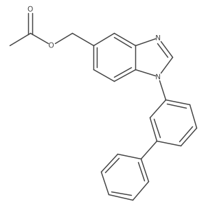 1-(3-Biphenylyl)-5-acetoxymethylbenzimidazole结构式