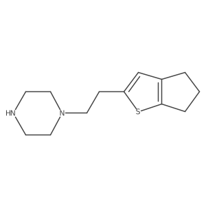 1-(2-{4H,5H,6H-cyclopenta[b]thiophen-2-yl}ethyl)piperazine结构式