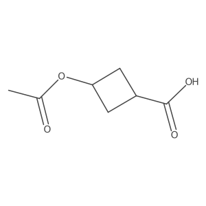 3-Acetoxycyclobutanecarboxylic acid结构式