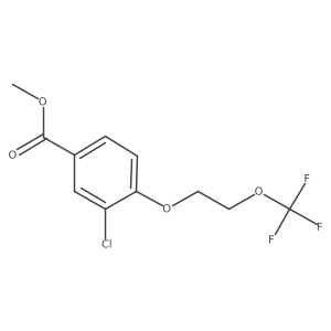 3-Chloro-4-[2-(trifluoromethoxy)ethoxy]benzoic acid methyl ester Structure