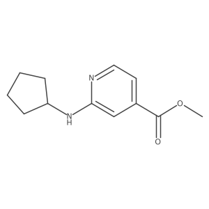 Methyl 2-(cyclopentylamino)pyridine-4-carboxylate Structure