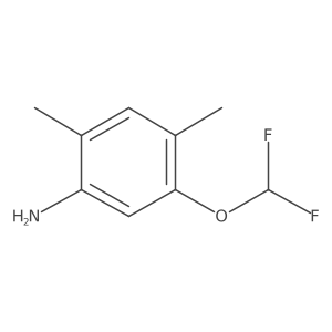 5-(Difluoromethoxy)-2,4-dimethylaniline结构式