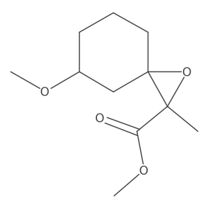 Methyl 5-methoxy-2-methyl-1-oxaspiro[2.5]octane-2-carboxylate结构式