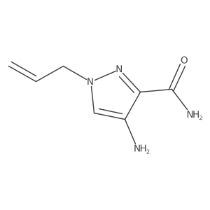 4-Amino-1-(prop-2-en-1-yl)-1H-pyrazole-3-carboxamide结构式