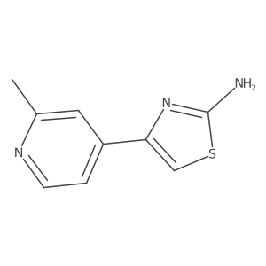 4-(2-Methylpyridin-4-yl)-1,3-thiazol-2-amine结构式