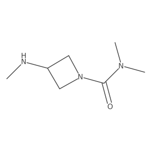 N,N-dimethyl-3-(methylamino)azetidine-1-carboxamide结构式