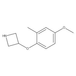 3-(4-Methoxy-2-methylphenoxy)azetidine结构式