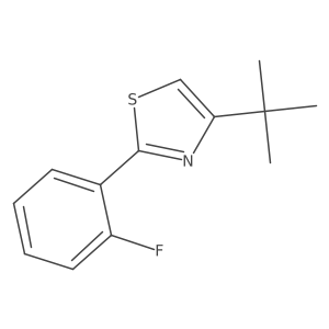 4-tert-Butyl-2-(2-fluorophenyl)-1,3-thiazole Structure