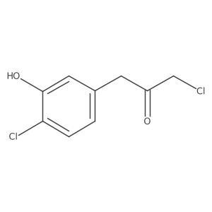 1-Chloro-3-(4-chloro-3-hydroxyphenyl)propan-2-one结构式