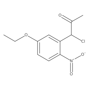 1-Chloro-1-(5-ethoxy-2-nitrophenyl)propan-2-one Structure