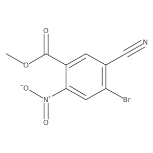 Methyl 4-bromo-5-cyano-2-nitrobenzoate Structure