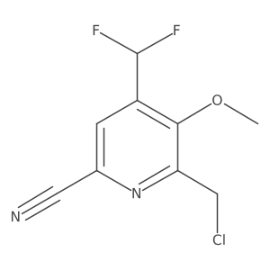 2-(Chloromethyl)-6-cyano-4-(difluoromethyl)-3-methoxypyridine Structure