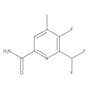 2-(Difluoromethyl)-3-fluoro-4-methylpyridine-6-carboxamide Structure