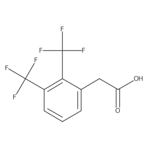 2-[2,3-Bis(trifluoromethyl)phenyl]acetic acid Structure