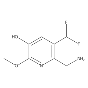 2-(Aminomethyl)-3-(difluoromethyl)-5-hydroxy-6-methoxypyridine结构式
