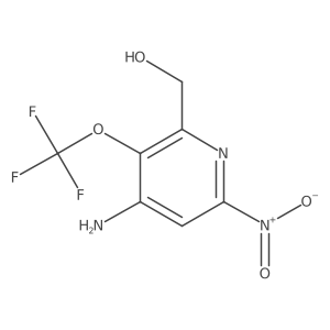 (4-Amino-6-nitro-3-(trifluoromethoxy)pyridin-2-yl)methanol Structure