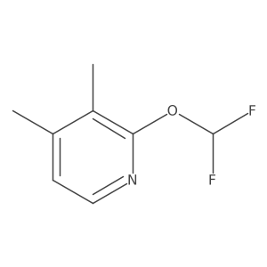 2-(Difluoromethoxy)-3,4-dimethylpyridine结构式
