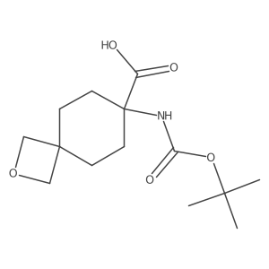 7-((Tert-butoxycarbonyl)amino)-2-oxaspiro[3.5]nonane-7-carboxylic acid Structure