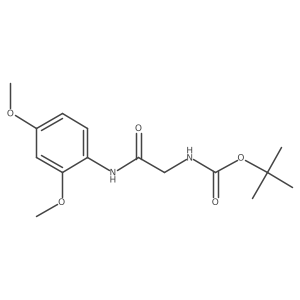 N-(tert-butoxycarbonyl)-N1-(2,4-dimethoxyphenyl)glycinamide Structure