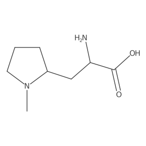 (2S)-2-Amino-3-(1-methylpyrrolidin-2-yl)propanoic acid Structure