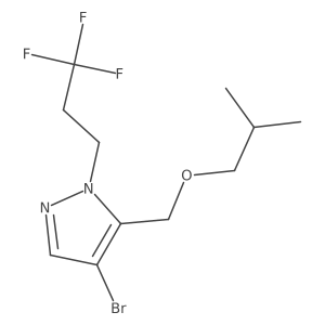 4-bromo-5-(isobutoxymethyl)-1-(3,3,3-trifluoropropyl)-1H-pyrazole Structure
