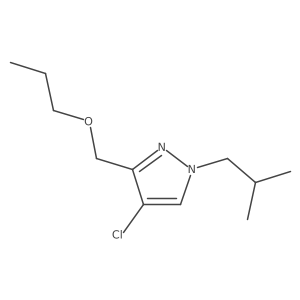 4-chloro-1-isobutyl-3-(propoxymethyl)-1H-pyrazole Structure