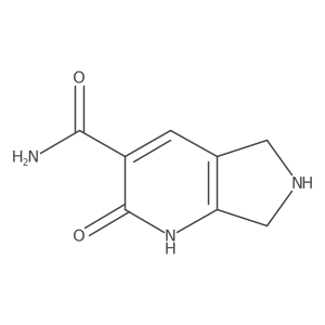 2-oxo-1H,2H,5H,6H,7H-pyrrolo[3,4-b]pyridine-3-carboxamide结构式