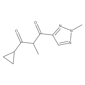 1-cyclopropyl-2-methyl-3-(2-methyl-2H-1,2,3-triazol-4-yl)propane-1,3-dione Structure