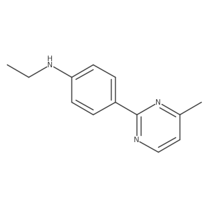 N-ethyl-4-(4-methylpyrimidin-2-yl)aniline Structure