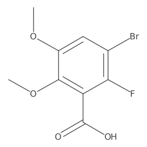 3-Bromo-2-fluoro-5,6-dimethoxybenZoic acid结构式