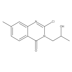 2-Chloro-3-(2-hydroxypropyl)-7-methylquinazolin-4(3H)-one Structure