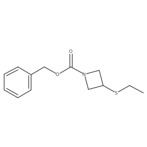 Benzyl 3-(ethylsulfanyl)azetidine-1-carboxylate Structure