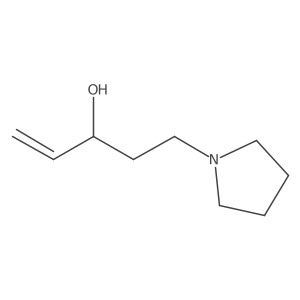 5-(Pyrrolidin-1-yl)pent-1-en-3-ol Structure