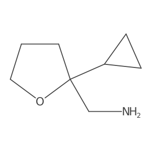 (2-Cyclopropyloxolan-2-yl)methanamine结构式