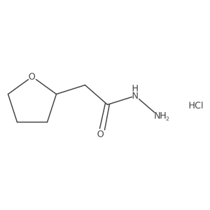 2-(Oxolan-2-yl)acetohydrazide hydrochloride Structure