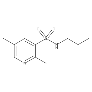 2,5-dimethyl-N-propylpyridine-3-sulfonamide结构式