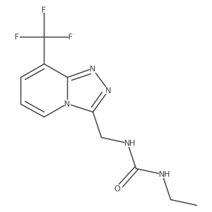 1-Ethyl-3-((8-(trifluoromethyl)-[1,2,4]triazolo[4,3-a]pyridin-3-yl)methyl)urea Structure