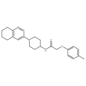 2-(4-fluorophenoxy)-N-[1-(5,6,7,8-tetrahydrocinnolin-3-yl)piperidin-4-yl]acetamide Structure