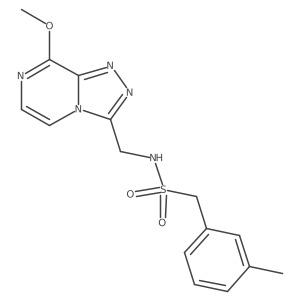 N-((8-methoxy-[1,2,4]triazolo[4,3-a]pyrazin-3-yl)methyl)-1-(m-tolyl)methanesulfonamide Structure