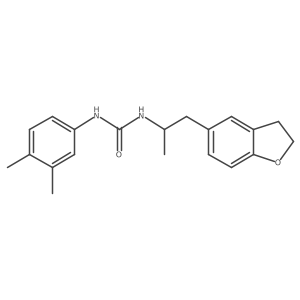 1-(1-(2,3-Dihydrobenzofuran-5-yl)propan-2-yl)-3-(3,4-dimethylphenyl)urea Structure