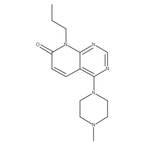 4-(4-methylpiperazin-1-yl)-8-propylpyrido[2,3-d]pyrimidin-7(8H)-one结构式
