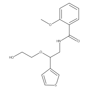 N-(2-(2-hydroxyethoxy)-2-(thiophen-3-yl)ethyl)-2-methoxybenzamide结构式