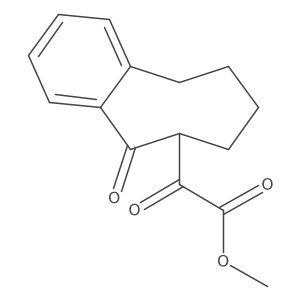 Methyl 2-oxo-2-(5-oxo-5,6,7,8,9,10-hexahydrobenzo[8]annulen-6-yl)acetate Structure